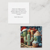 Festive Desert Christmas Scene ノートカード (正面/裏面)