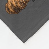 Festive Doberman With Santa Hat Snowy Winter Chris フリースブランケット (角)