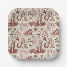 Festive Dog Lover Letter A Christmas Plates