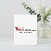 Festive Dog Sleigh Christmas Card For Dog Lovers シーズンカード (スタンド正面)