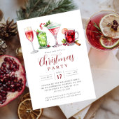 Festive Drinks Christmas Party   招待状