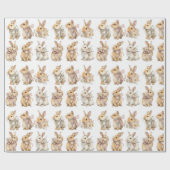 Festive Easter Bunnies | Easter Wrapping Paper ラッピングペーパー (フラット)