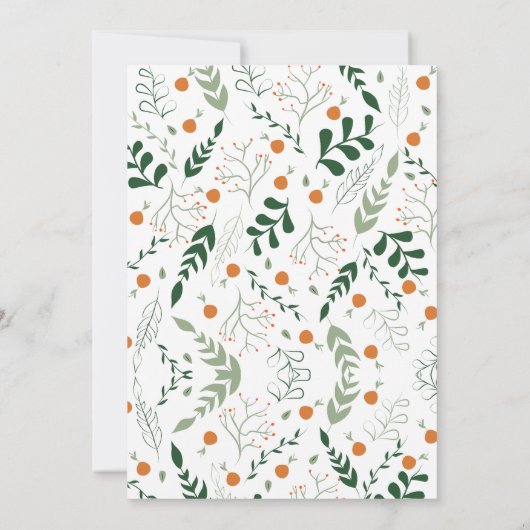 Festive Eat Drink and Be Merry Christmas Potluck 招待状 (裏面)