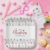 Festive Elegance Christmas Paper Plates ペーパープレート (パーティー)