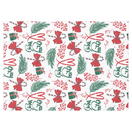 Festive Elements Christimas Tablecloth テーブルクロス (正面(横))