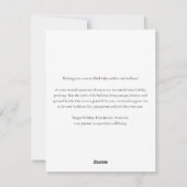 Festive Equestrian Business Corporate Christmas シーズンカード (裏面)