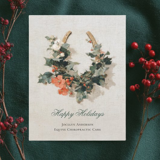 Festive Equestrian Business Corporate Christmas シーズンカード