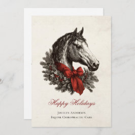 Festive Equestrian Business Corporate Christmas シーズンカード