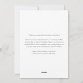 Festive Equestrian Business Corporate Christmas シーズンカード (裏面)