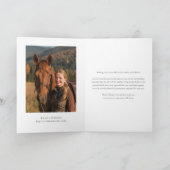 Festive Equestrian Business Photo Christmas シーズンカード (内部)