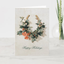 Festive Equestrian Business Photo Christmas シーズンカード