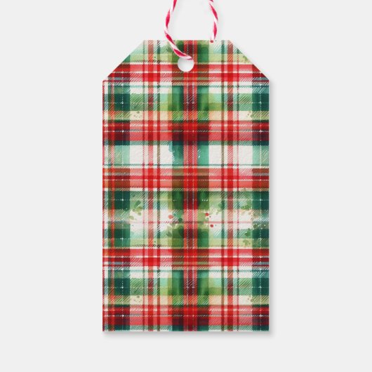 Festive Evergreen Heart ギフトタグ (裏面)