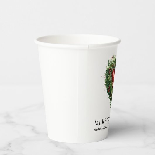 Festive Evergreen Heart 紙コップ (右)