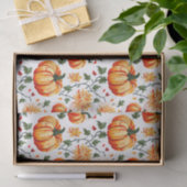 Festive Fall Pumpkins and Chrysanthemums 薄葉紙 (ギフト)