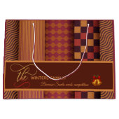 Festive Family Christmas Gift Bag ラージペーパーバッグ (正面)
