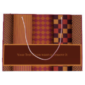 Festive Family Christmas Gift Bag ラージペーパーバッグ (裏面)