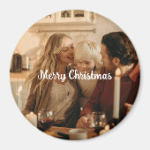Festive Family Magnet – Photo and Merry Message マグネット (正面)