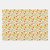 Festive Farmhouse Pears Boho Christmas Kitchen ラッピングペーパーシート (正面)