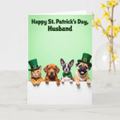 Festive Faux Gold Animal Card カード (黄色い花)