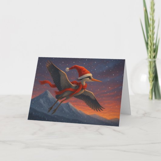 Festive. Feathered. Fabulous. Holiday Card シーズンカード (正面)