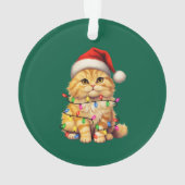 Festive Feline Christmas Ornament  オーナメント (裏面)
