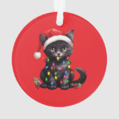 Festive Feline Christmas Ornament  オーナメント (裏面)