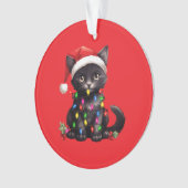 Festive Feline Christmas Ornament  オーナメント (正面)