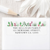 Festive Foliage Return Address ラベル (インサイチュ)