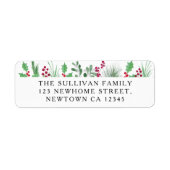 Festive Foliage Return Address ラベル (正面)