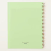 Festive Folk Art Ladies Agenda Mint Green 2026 プランナー手帳 (裏面)