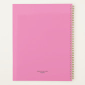 Festive Folk Art Ladies Daily Agenda Magenta 2026 プランナー手帳 (裏面)