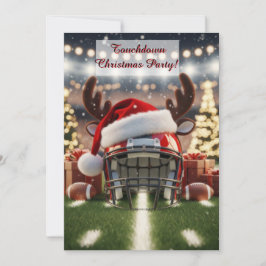 Festive Football Cheer – Holiday Game Invitation 招待状