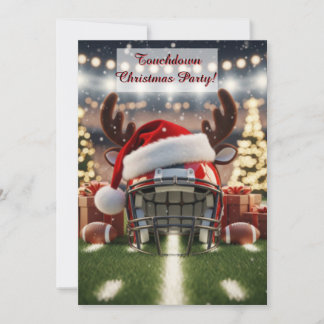 Festive Football Cheer – Holiday Game Invitation 招待状