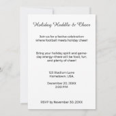 Festive Football Cheer – Holiday Game Invitation 招待状 (裏面)