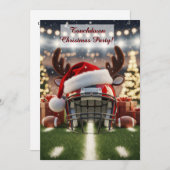 Festive Football Cheer – Holiday Game Invitation 招待状 (正面/裏面)