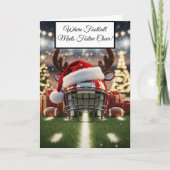 Festive Football- Touchdown Holiday Cheer Greeting カード (正面)