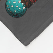 Festive Fox With Snow Santa Hat Winter Christmas A フリースブランケット (角)