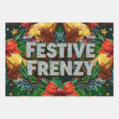 Festive Frenzy Maximalist Holiday ラッピングペーパーシート (正面2)