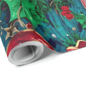 Festive Frenzy Maximalist Holiday ラッピングペーパー (ロールコーナー)