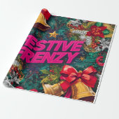 Festive Frenzy Maximalist Holiday ラッピングペーパー (アンロールド)