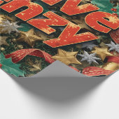 Festive Frenzy Maximalist Holiday ラッピングペーパー (角)