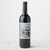 Festive Friends Christmas Wine Label ワインラベル (正面)
