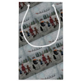 Festive Friends Painting by Alfred Fox スモールペーパーバッグ (裏面)