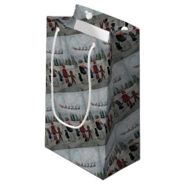 Festive Friends Painting by Alfred Fox スモールペーパーバッグ