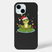 Festive Frog Joy - Cute Christmas Frog on Lily Pad Case-Mate iPhoneケース (裏面)