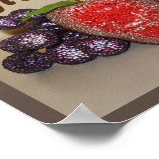 Festive Fruits 8"x12' ポスター (角)