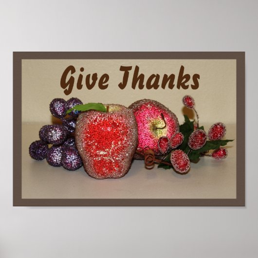 Festive Fruits 8"x12' ポスター (正面)