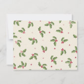 Festive Fun Christmas 5 Photo Holiday Card サンキューカード (裏面)