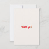 Festive Fun Colorful Illustrated Christmas Bingo  サンキューカード (裏面)