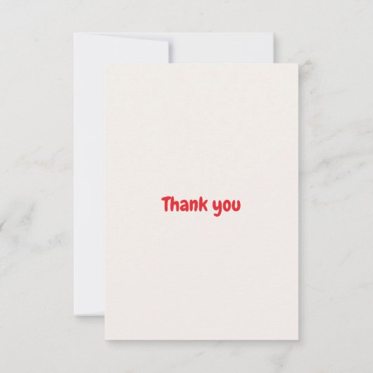 Festive Fun Colorful Illustrated Christmas Bingo サンキューカード (裏面)